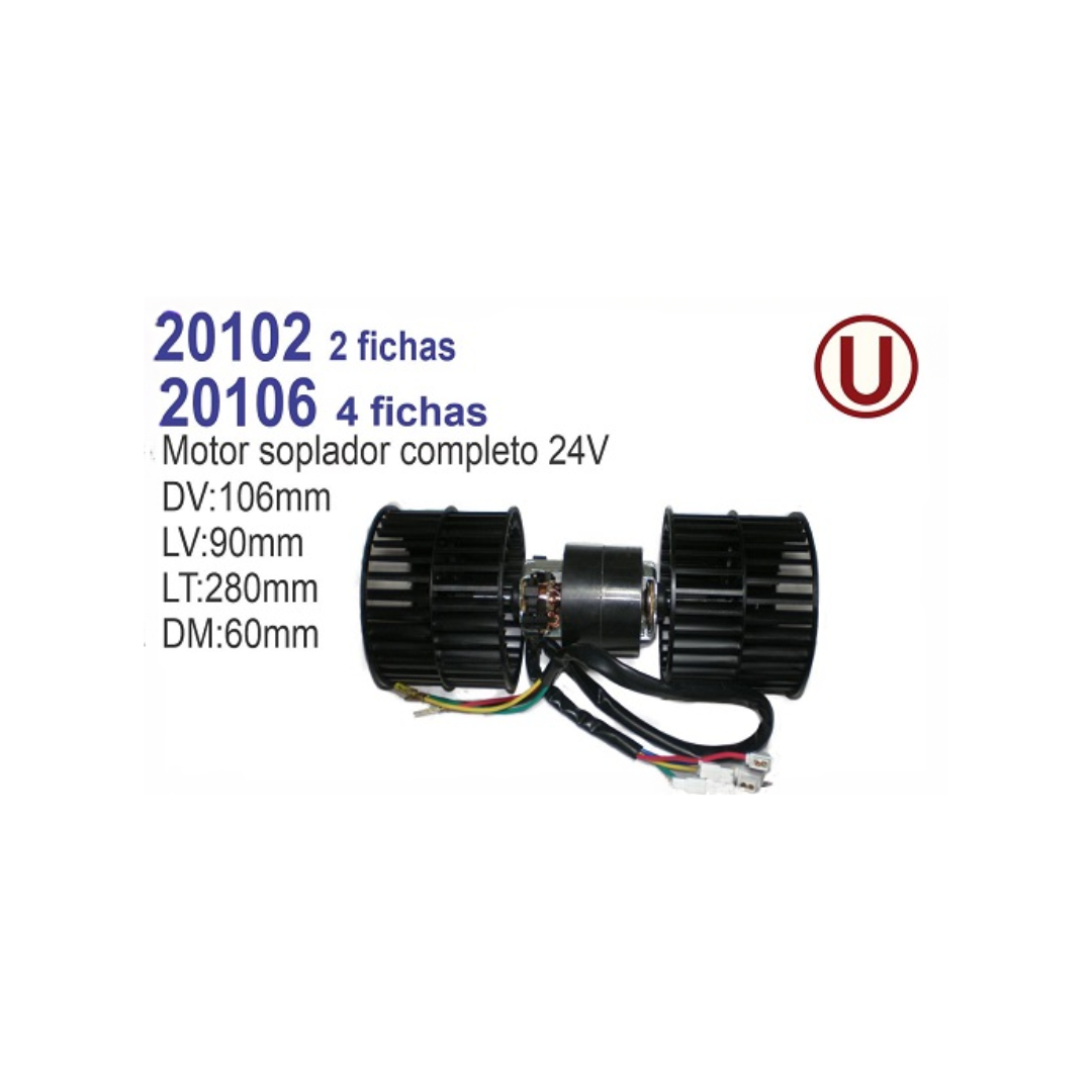MOTOR SOPLADOR 24V UNIVERSAL