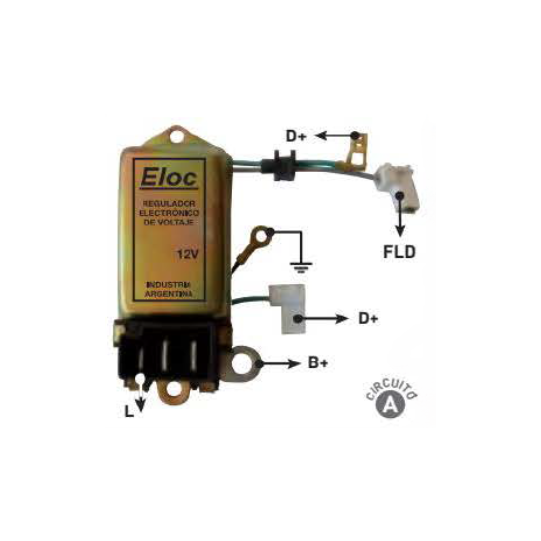 REGULADOR DE VOLTAJE TIPO INDIEL 12V