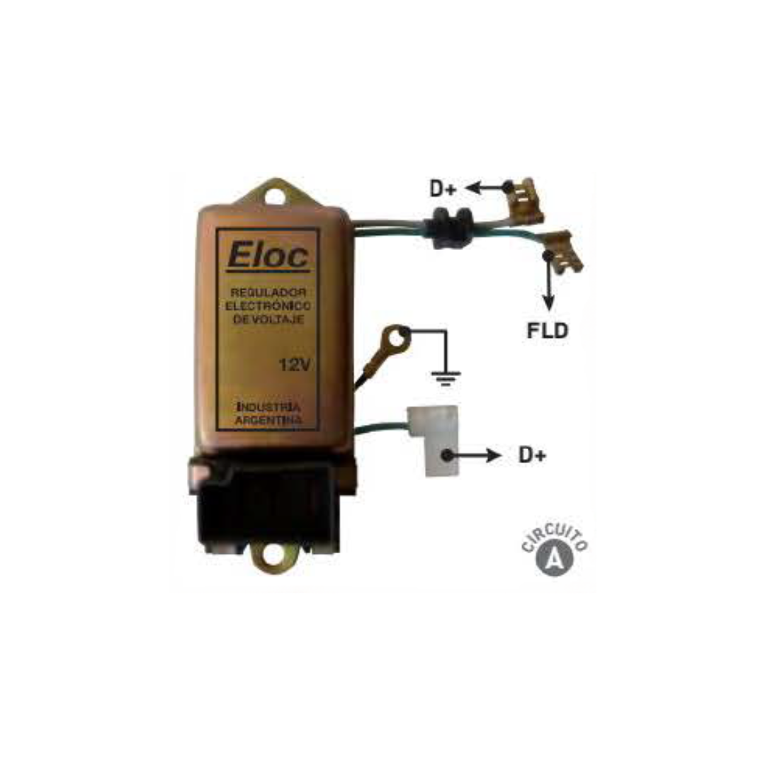 REGULADOR DE VOLTAJE TIPO INDIEL 12V