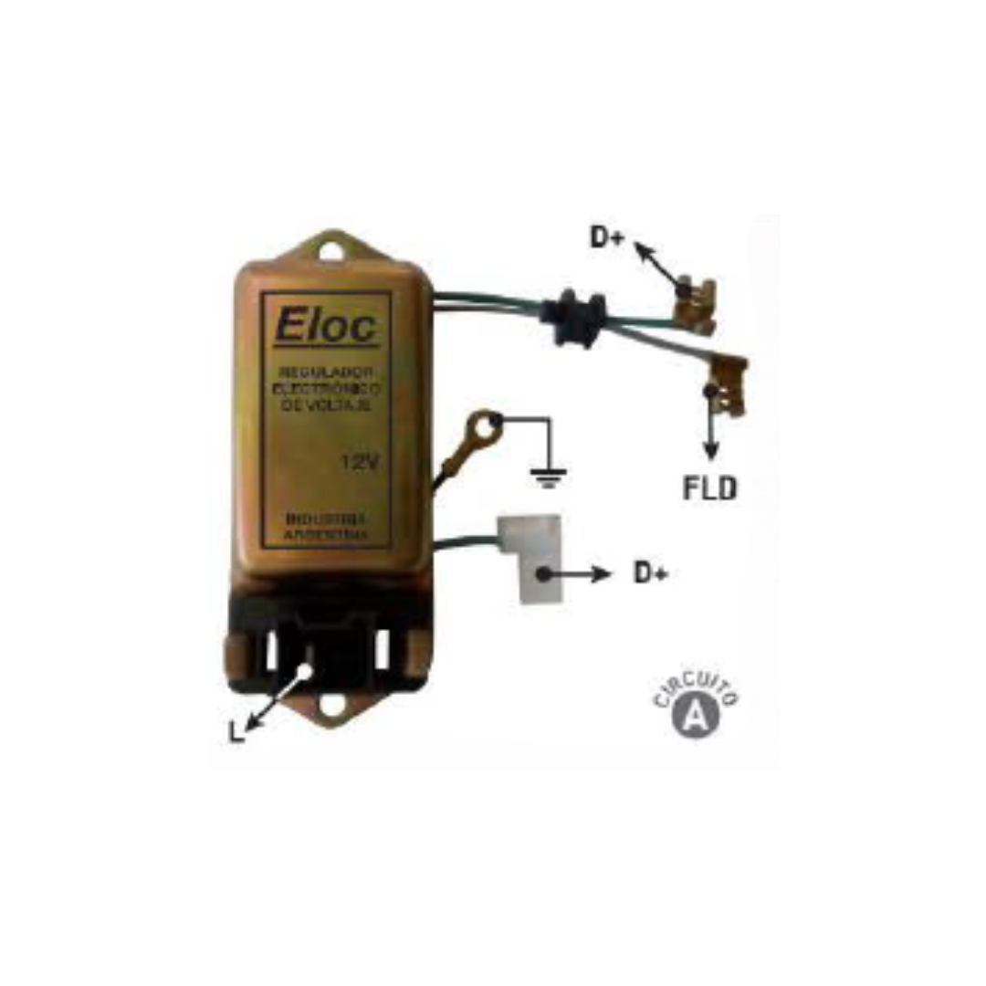 REGULADOR DE VOLTAJE TIPO INDIEL 12V