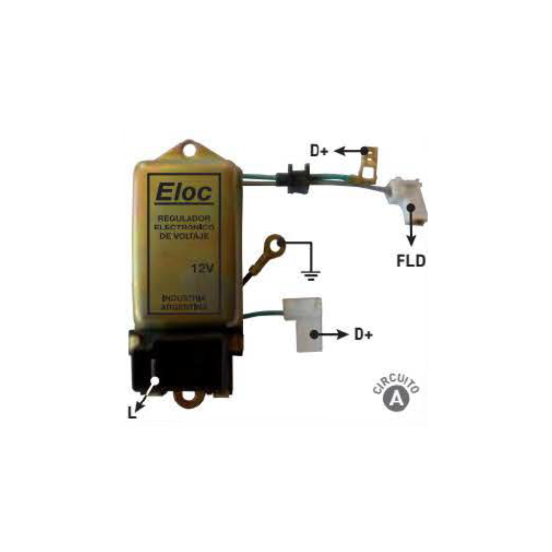 REGULADOR DE VOLTAJE TIPO INDIEL 12V