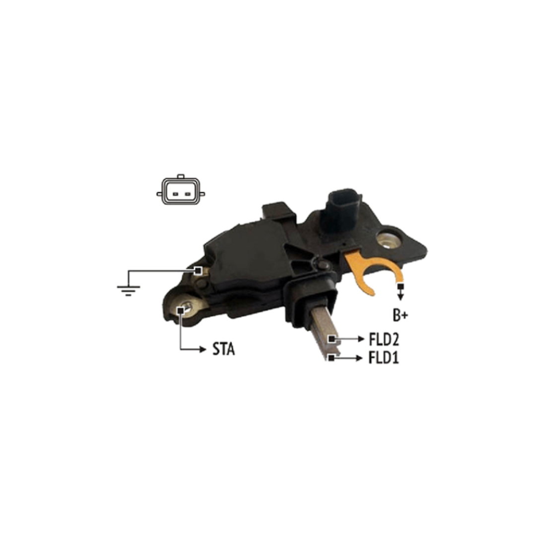 REGULADOR DE VOLTAJE TIPO BOSCH 2P 12V
