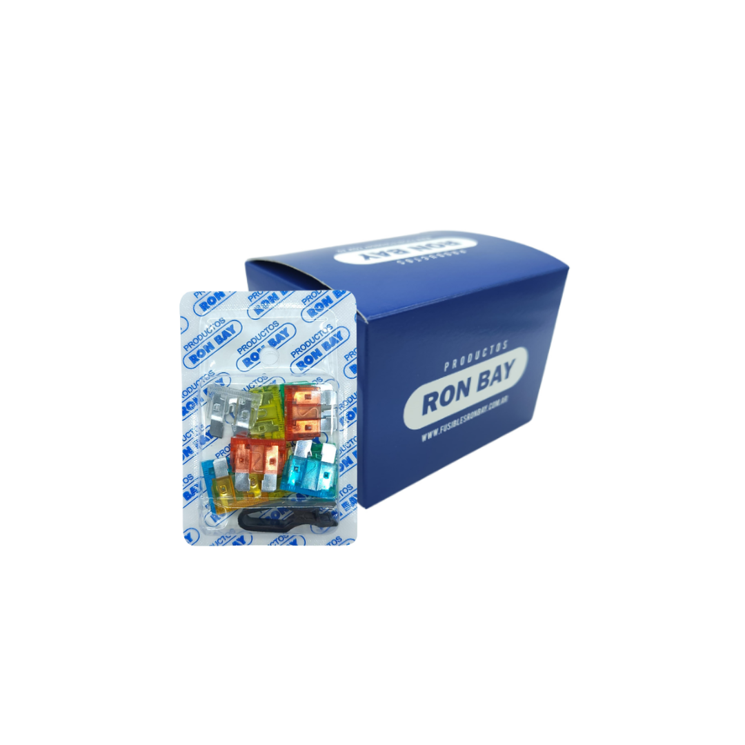 FUSIBLE FICHA UNIVERSAL. CAJA X 10 BLISTER DE 10 UNIDADES (CAJA CERRADA)