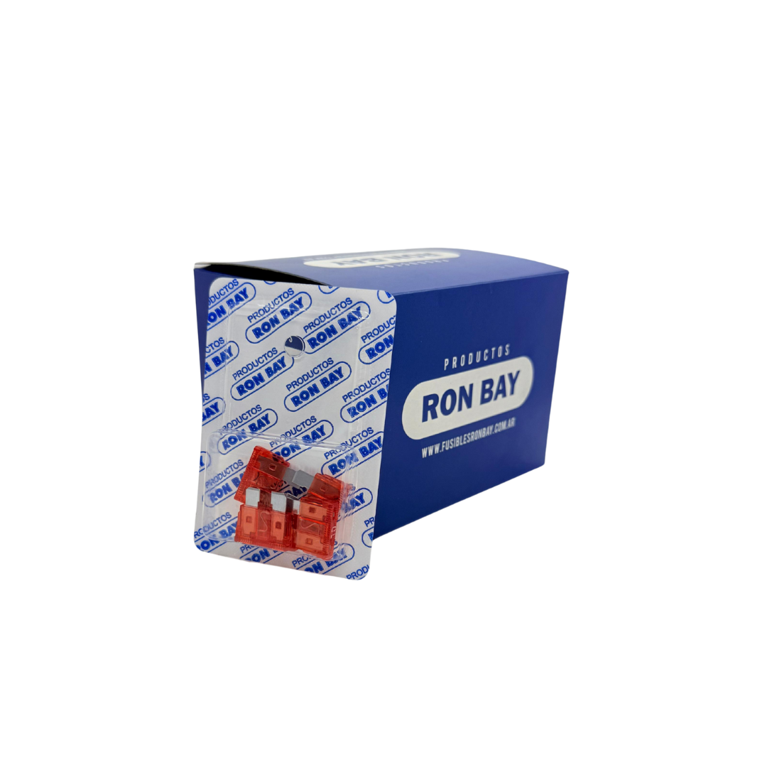 FUSIBLE FICHA 10 AMP. CAJA X 20 BLISTER DE 5 UNIDADES (CAJA CERRADA)
