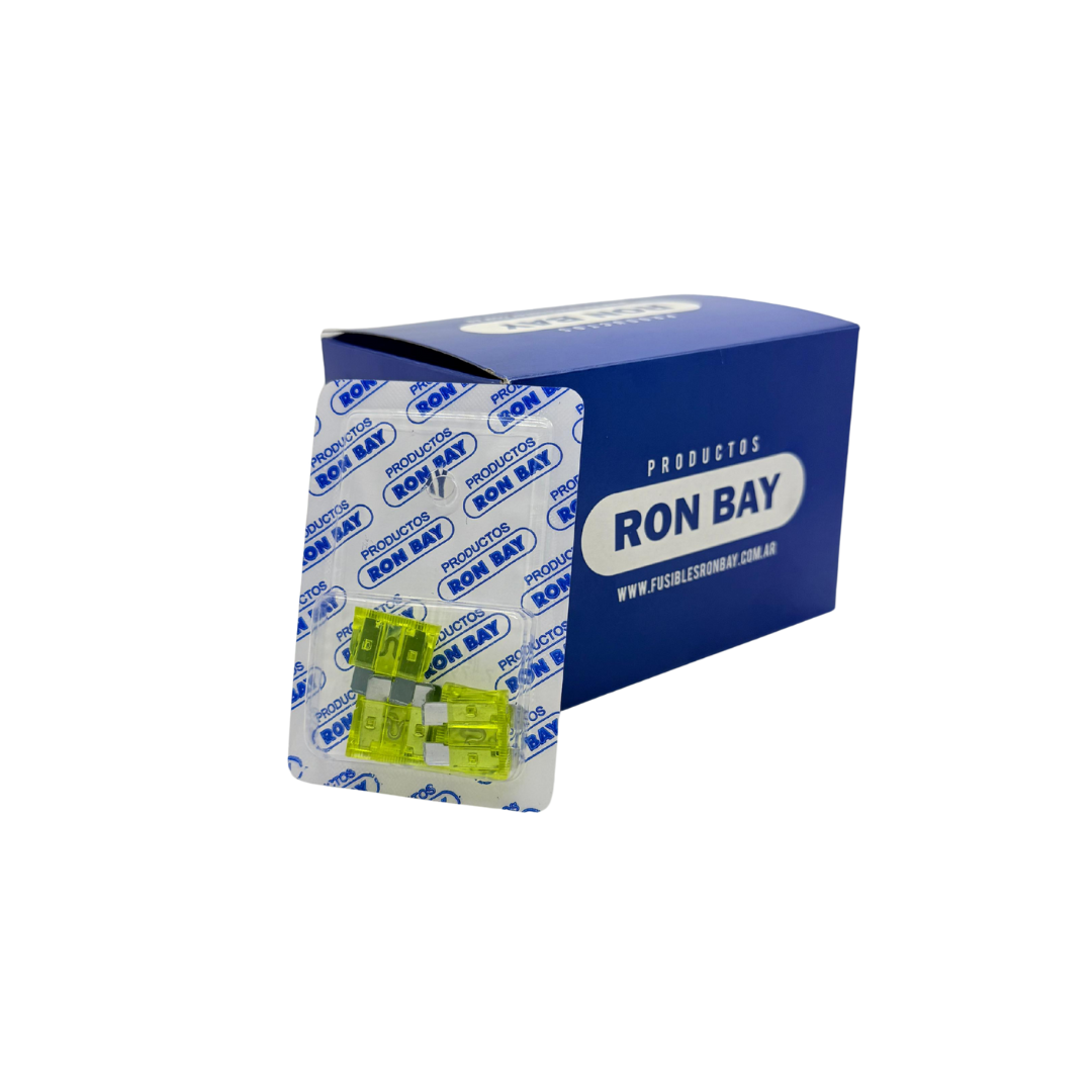 FUSIBLE FICHA 20 AMP. CAJA X 20 BLISTER DE 5 UNIDADES (CAJA CERRADA)