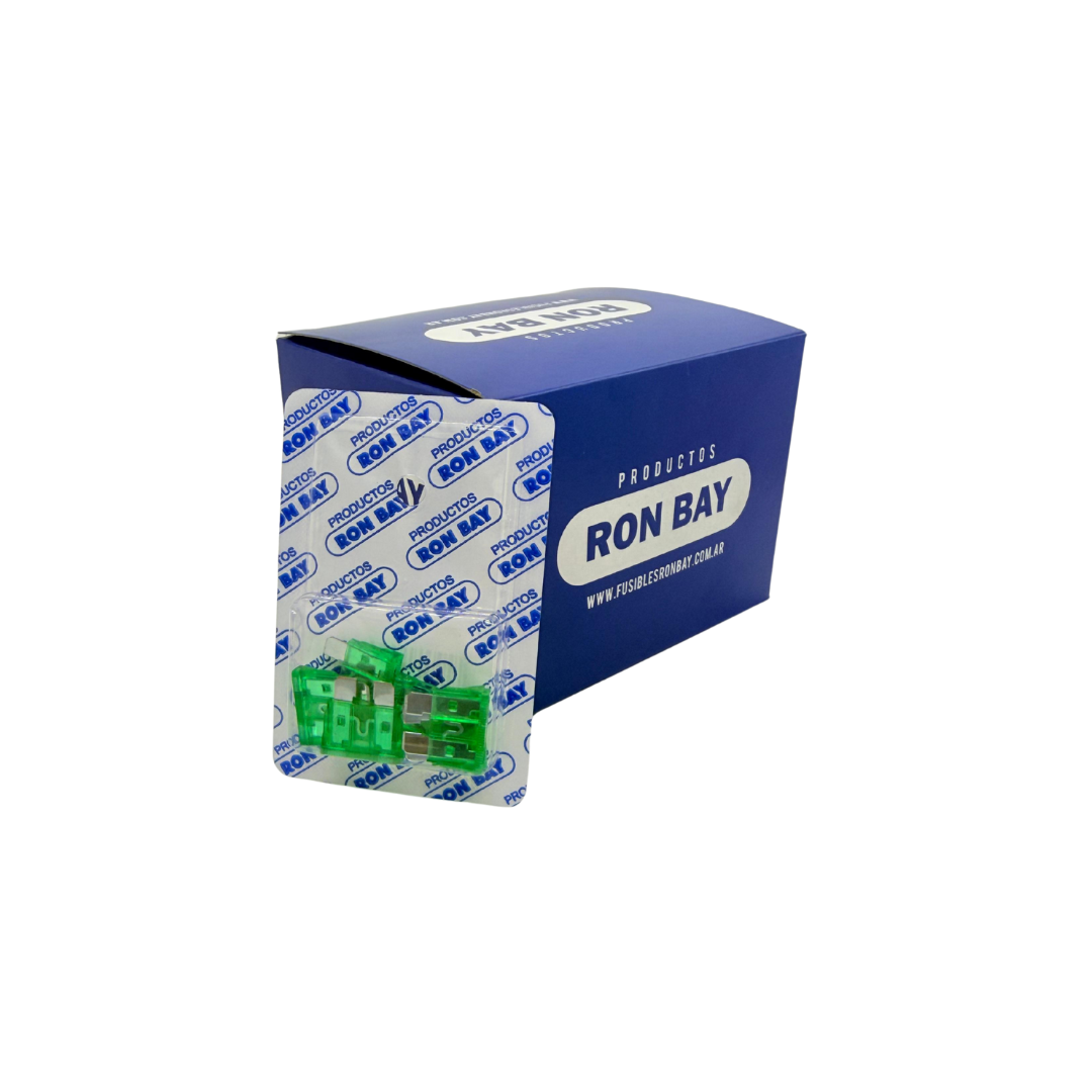 FUSIBLE FICHA 30 AMP. CAJA X 20 BLISTER DE 5 UNIDADES (CAJA CERRADA)