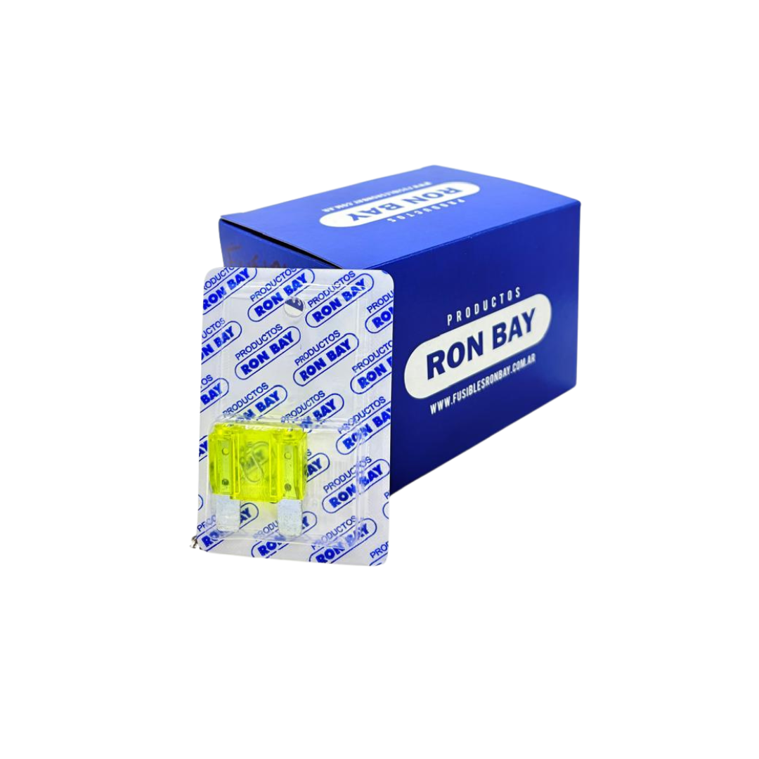 FUSIBLE MAXI FICHA 20 AMP. CAJA DE 20 BLISTER X 1 UNIDAD (CAJA CERRADA)