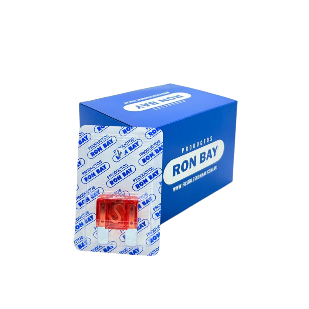 FUSIBLE MAXI FICHA 50 AMP. CAJA DE 20 BLISTER X 1 UNIDAD (CAJA CERRADA)