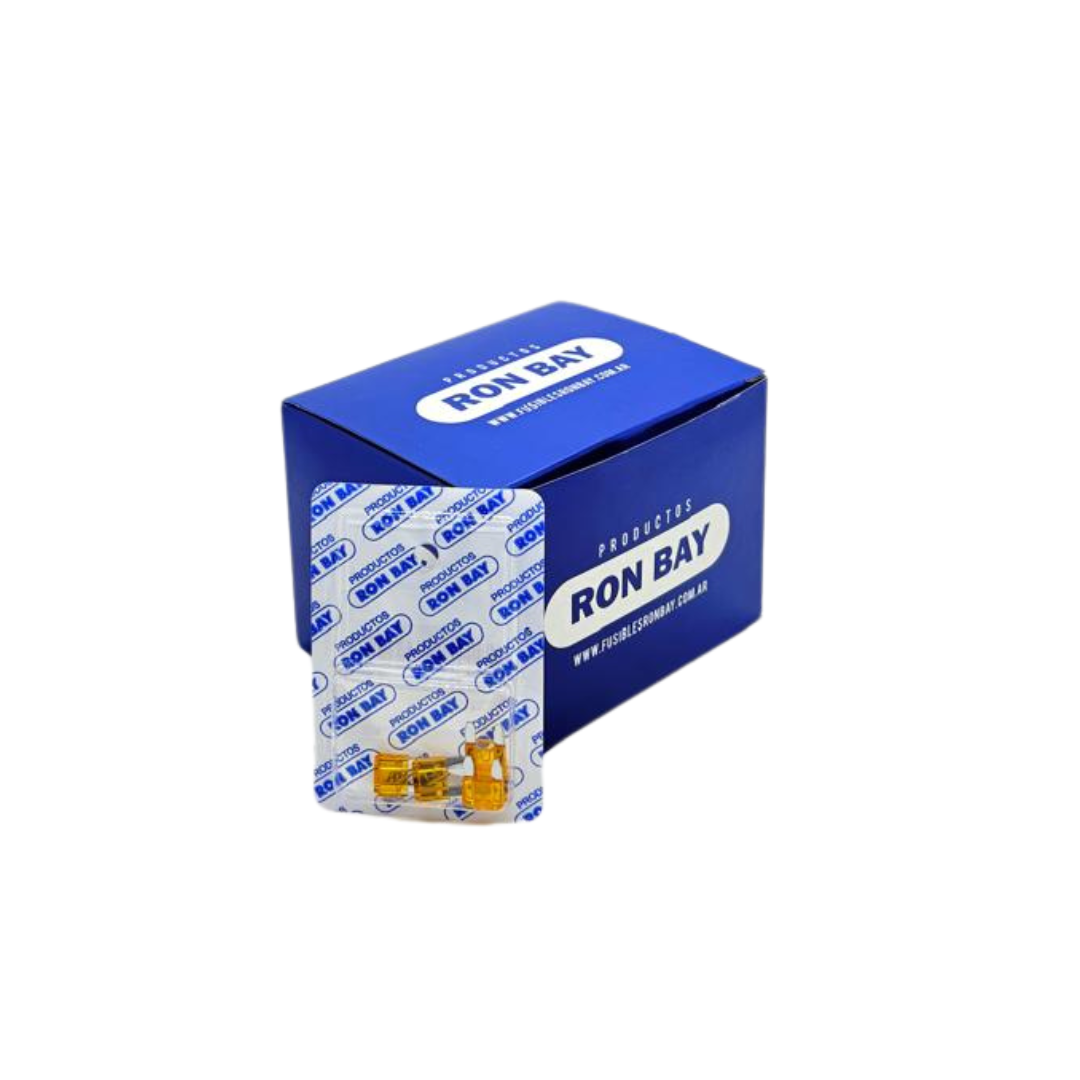 FUSIBLE MINI FICHA 5 AMP . CAJA DE 20 BLISTER X 5 UNIDADES  (CAJA CERRADA)