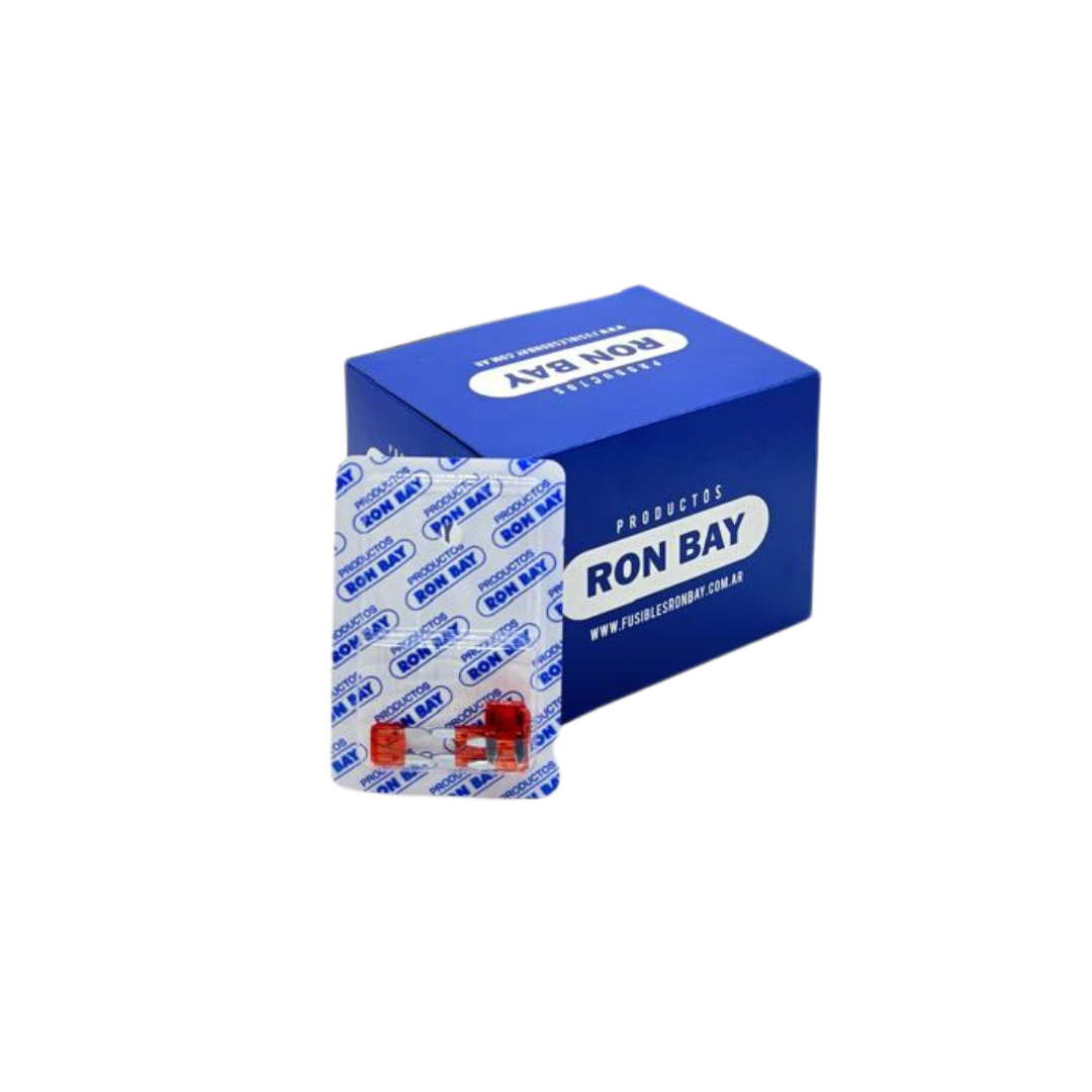 FUSIBLE MINI FICHA 10 AMP . CAJA DE 20 BLISTER X 5 UNIDADES  (CAJA CERRADA)