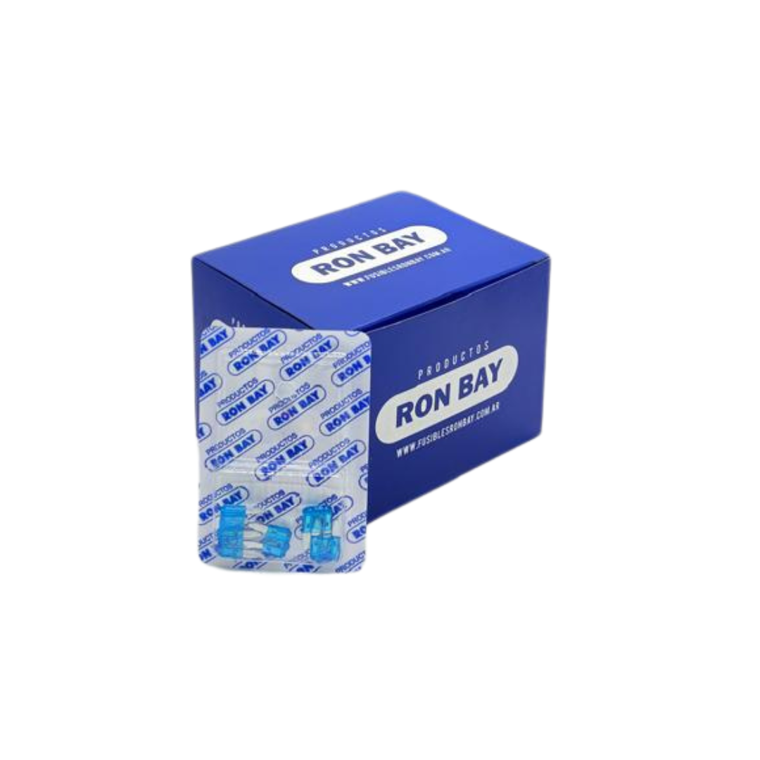 FUSIBLE MINI FICHA 15 AMP . CAJA DE 20 BLISTER X 5 UNIDADES  (CAJA CERRADA)
