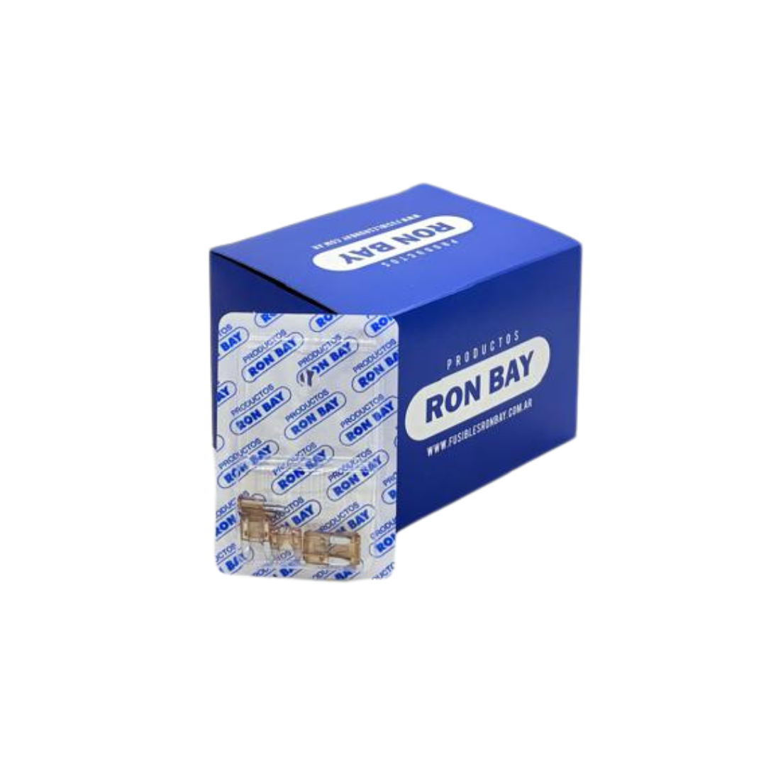 FUSIBLE MINI FICHA 7,5 AMP . CAJA DE 20 BLISTER X 5 UNIDADES  (CAJA CERRADA)