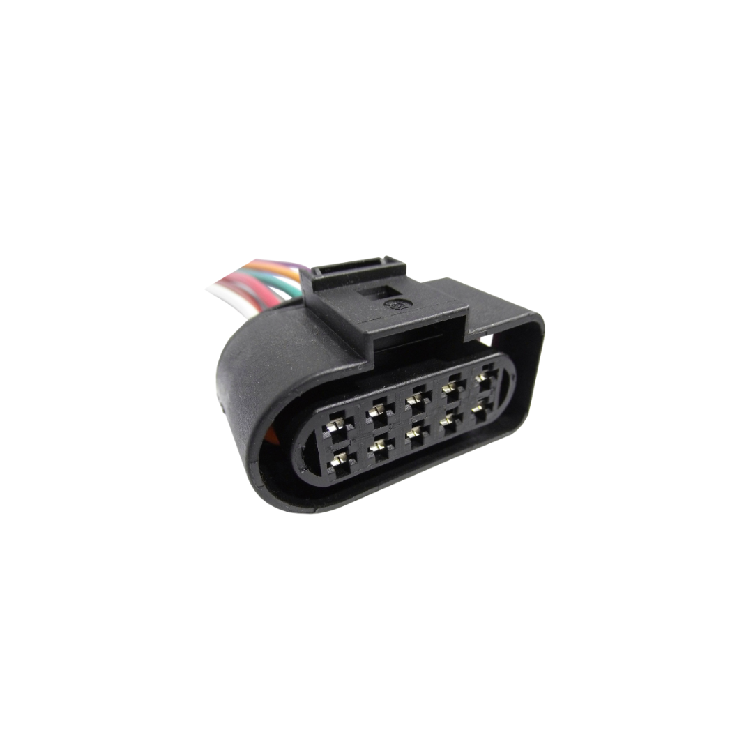 FICHA 10 VIAS CONEXION FAROS DELANTERO (VW-FORD- FIAT - M. BENZ)