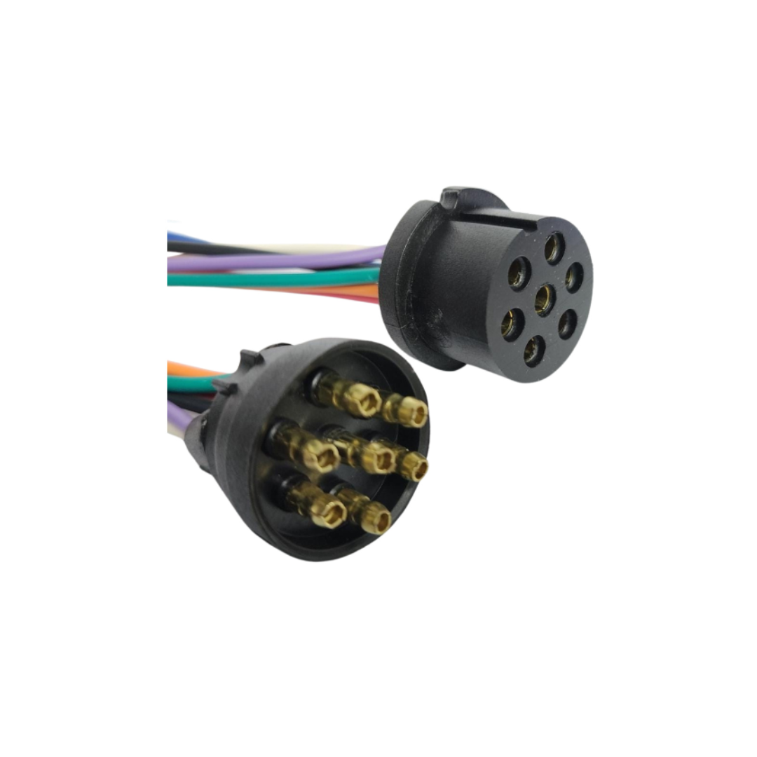 FICHA 7 VIAS ACOPLADO DE NYLON-GOMA X BOLSA DE 5 UNIDADES
