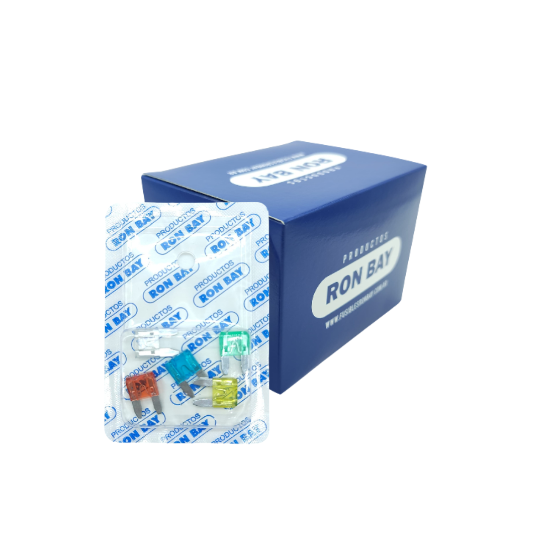 FUSIBLE MINI FICHA UNIVERSAL . CAJA DE 20 BLISTER X 5 UNIDADES  (CAJA CERRADA)