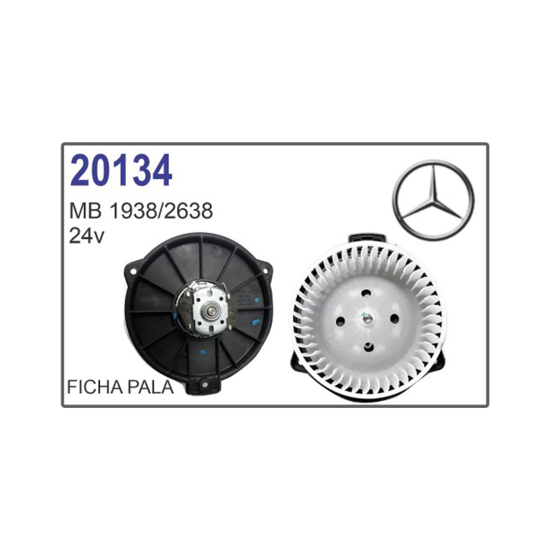 MOTOR SOPLADOR CALEFACCION MERCEDES BENZ AXOR  ATEGO 1624 24V