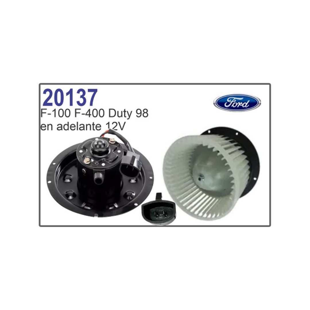 MOTOR SOPLADOR CALEFACCION FORD F-100 F-4000 F-14000 DUTY 12V