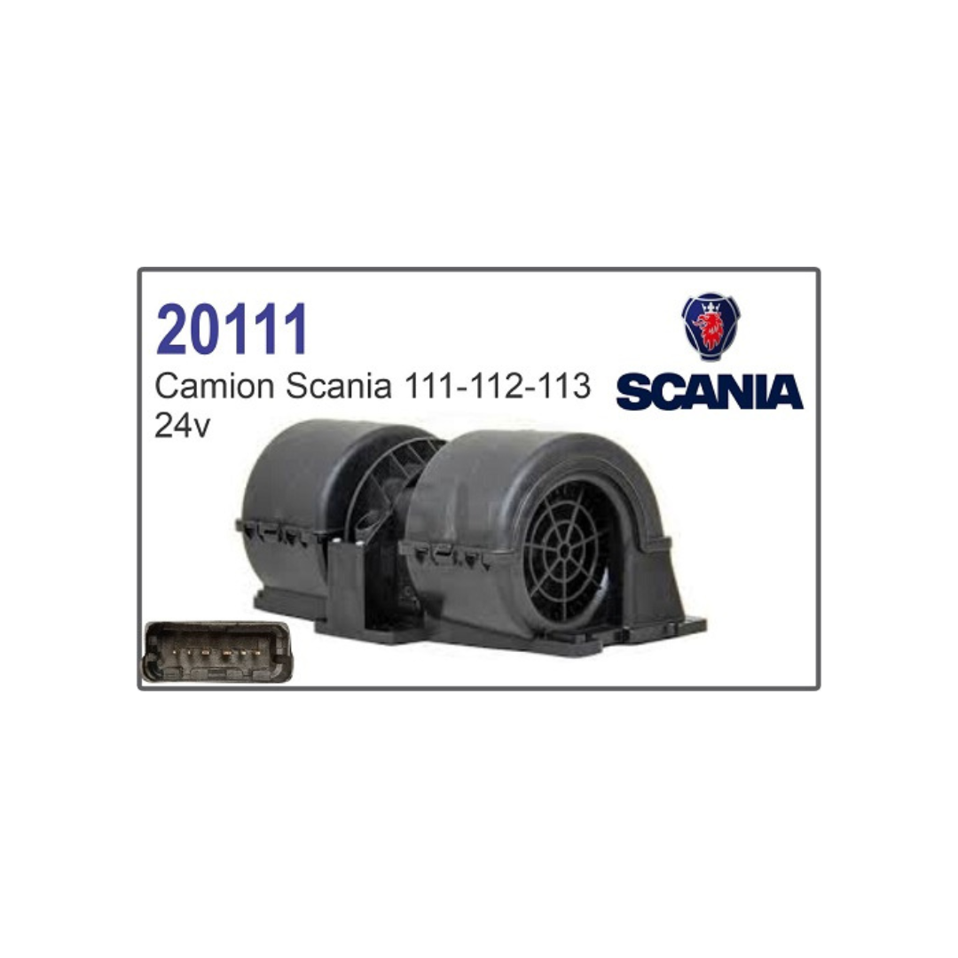 MOTOR SOPLADOR CALEFACCION SCANIA SERIE 4 SERIE 5 CAMION 24V