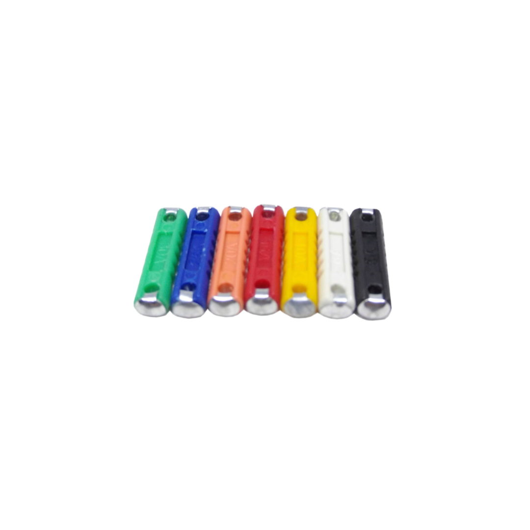 FUSIBLE CONICO EUROPEO 5 AMP./25MM. CAJA X 20 BLISTER DE 5 UNIDADES.(CAJA CERRADA)
