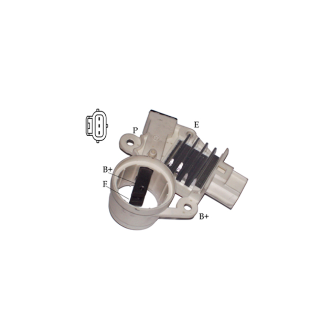 REGULADOR DE VOLTAJE TIPO FORD 12V 3P