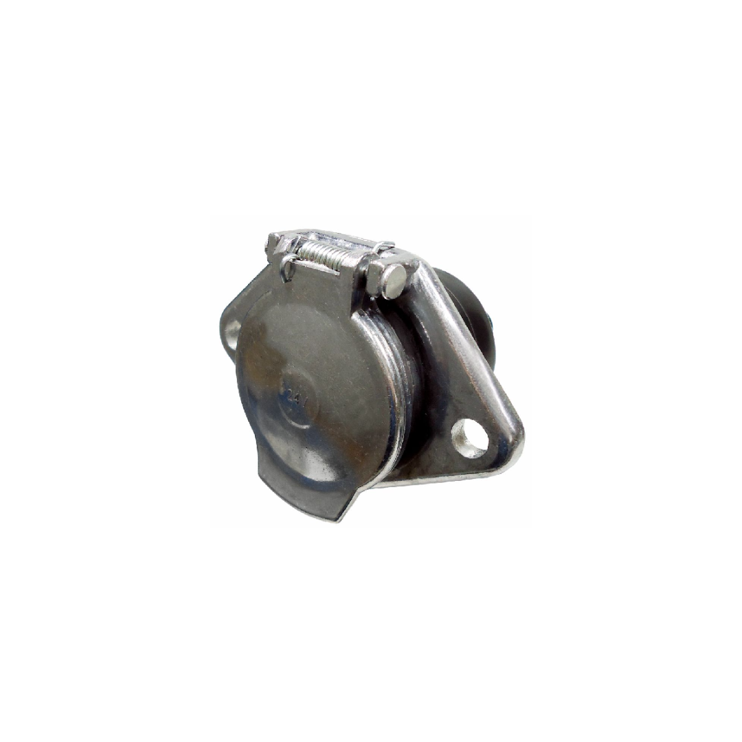 ENCHUFE HEMBRA PARA TRAILER 24V-7 VIAS ALUMINIO SIN EXTENSOR-LINEA PESADA