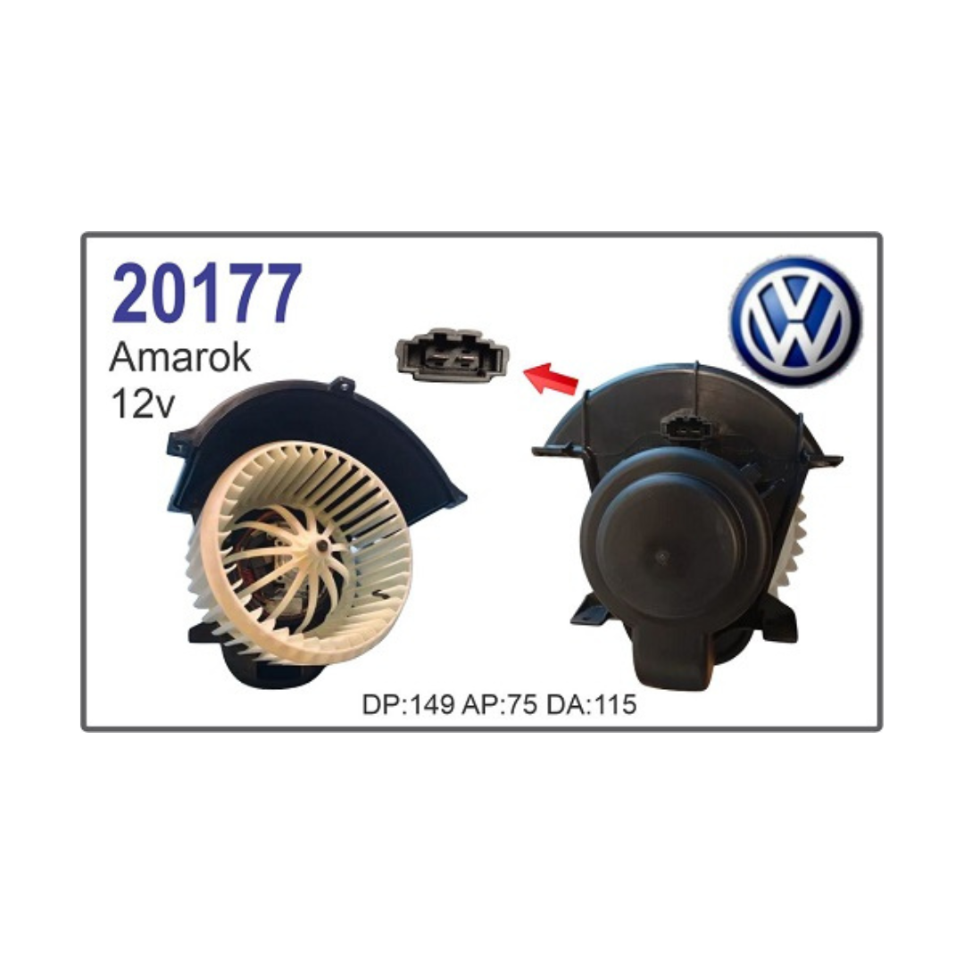 MOTOR SOPLADOR CALEFACCION VW VOLKSWAGEN AMAROK 12V