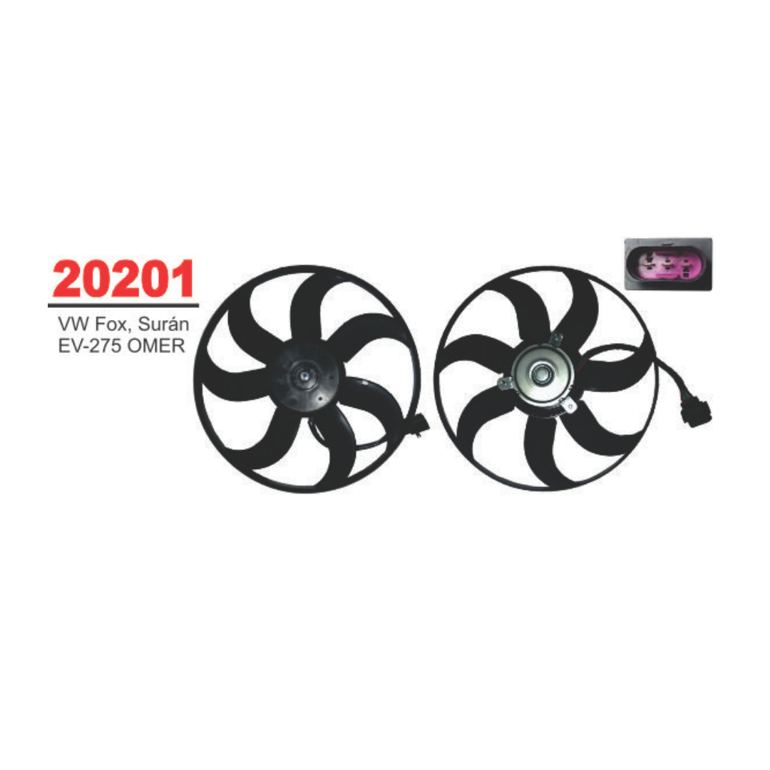 ELECTROVENTILADOR SIMIL OMER EV 275 VW FOX SURAN