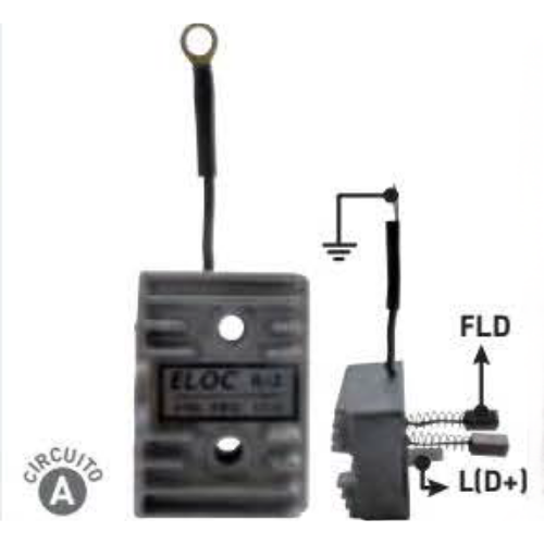 REGULADOR DE VOLTAJE TIPO ARGELITE CON CABLE 12V