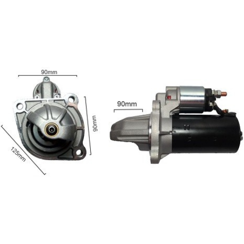MOTOR DE ARRANQUE BOSCH CAMION FORD CARGO CUMINS LIVIANOS  10D 12V REDUCTOR  (Reemplazo 10087)