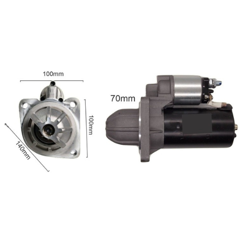 MOTOR DE ARRANQUE BOSCH CAMION FORD CARGO F-100 MWM SILVERADO MWM 9D 12V REDUCTOR