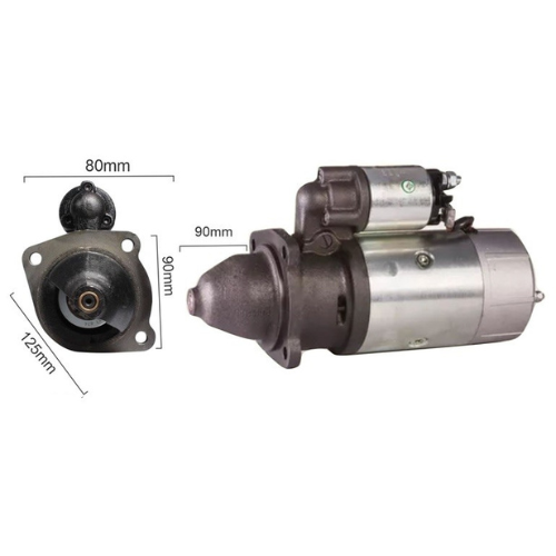 MOTOR DE ARRANQUE BOSCH CAMION FORD F-100 PERKINS CHEVROLET D20 MAXION 10D 12V 40DP  (Reemplazo 10130)