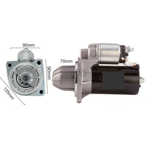 MOTOR DE ARRANQUE BOSCH FORD F-100 PERKINS CHEVROLET GM D20 MAXION 10D 12V REDUCTOR