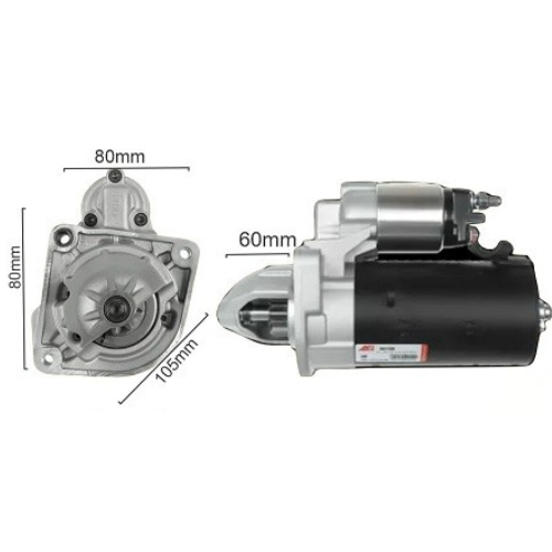 MOTOR DE ARRANQUE BOSCH PEUGEOT P-306 BOXER JUMPER 2.5 FIAT DUCATO 9D 12V CUBRE LARGO