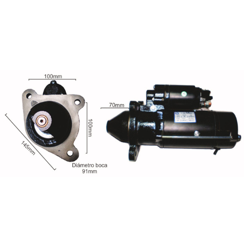 MOTOR DE ARRANQUE CASE, NEW HOLLAND ISKRA