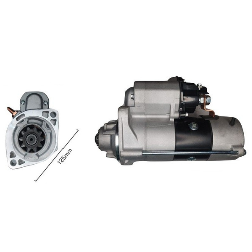 MOTOR DE ARRANQUE DENSO PAUNY 230 CUMMINS 12V 10D (10165 24V)  (Reemplazo 10174)