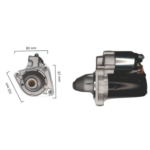 MOTOR DE ARRANQUE FORD FOCUS 1.6 16 VALVULAS  (Reemplazo 10139)