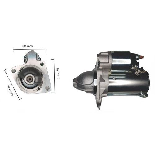 MOTOR DE ARRANQUE FORD FOCUS 1.6 16 VALVULAS (Reemplazo 10138)