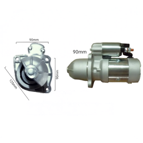 MOTOR DE ARRANQUE INDIEL M93R JOHN DEERE TRACTOR 7050 NARIZ 90 MM 12V 10D 40MM
