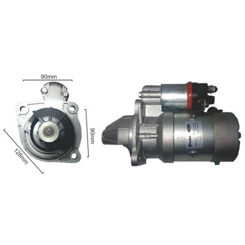 MOTOR DE ARRANQUE M93R F-100 D-20 MAXION PERKINS  (Reemplazo 10192-10214)