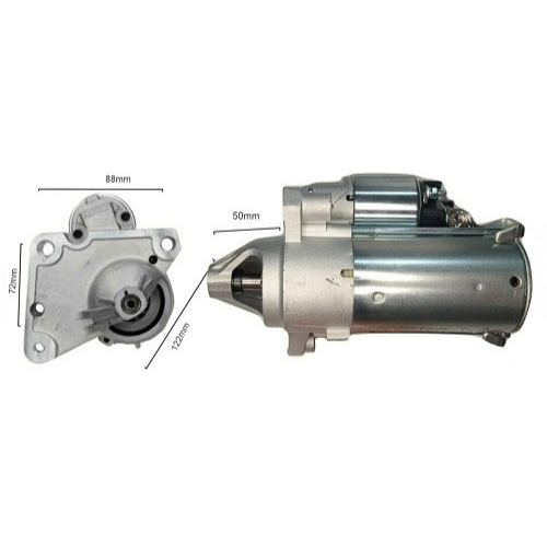 MOTOR DE ARRANQUE VALEO 11D. 12V P207 PARTNER DIESEL 1.6TDI  (Reemplazo 10016)