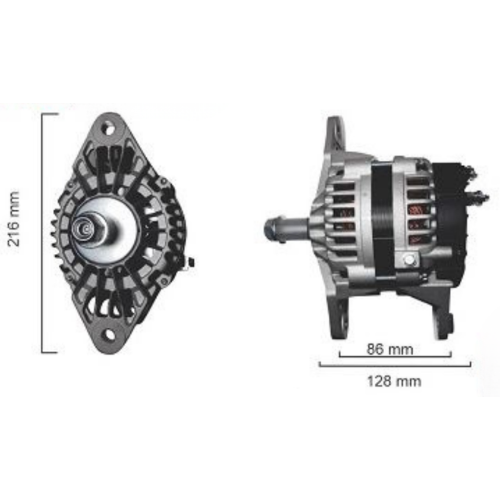 ALTERNADOR BOSCH 12V 200A UNIVERSAL AGRICOLA FUMIGADORA DEUTZ