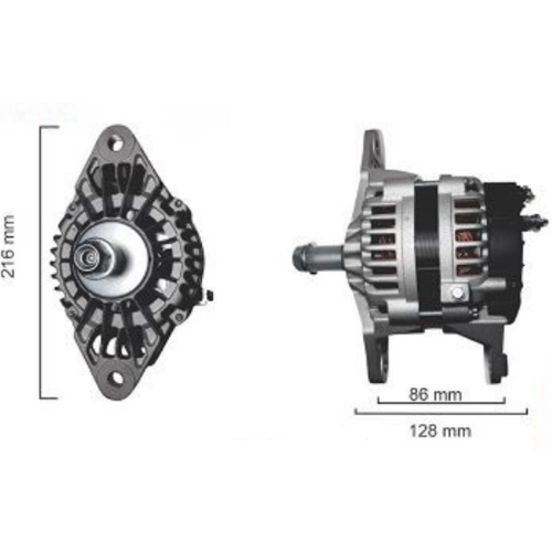 ALTERNADOR DELCO 12V 210A CASE UNIVERSAL AGRICOLA