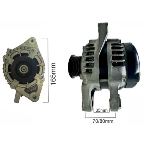 ALTERNADOR DENSO TOYOTA ETIOS NAFTA 12V 80A