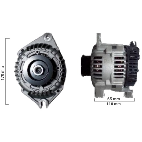 ALTERNADOR P306, P405, NAFTA/DIESEL PATA C/RANURA VALEO