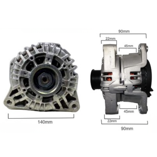 ALTERNADOR VALEO 12V 150A PEUGEOT P-206 P-306 PARTNER CL12